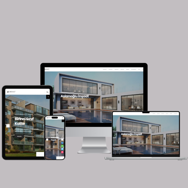 Mimarlık & İnşaat Firma Web Sitesi V1